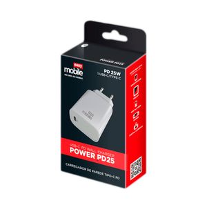 Carregador de Parede Easy Mobile USB-C Power PD25 Branco