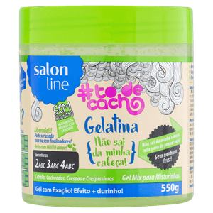 Gelatina Salon Line To de Cacho Não Sai da Minha Cabeça Pote 550g