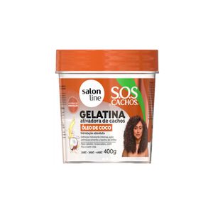 Gelatina Capilar Ativadora de Cachos Salon Line S.O.S Óleo de Coco 400g
