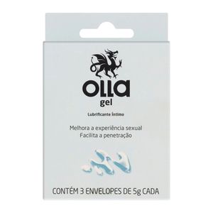 Gel Lubrificante Olla Íntimo Caixa com 3 Unidades