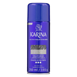 Hair Spray Extraforte Karina Controle & Volume Frasco
