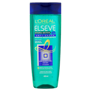 Shampoo Anticaspa L'oréal Paris Elseve Hydra-Detox Frasco 400ml