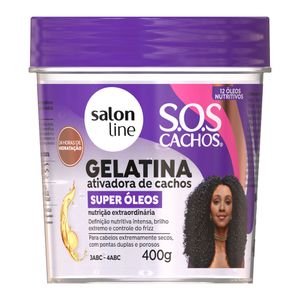 Gelatina Ativadora de Cachos Super Oleos Salon Line 400g