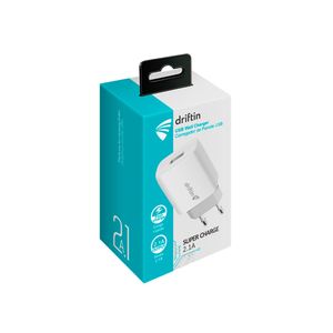 Carregador de Parede Driftin Universal Super Charge 2.1A Branco