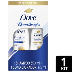 Kit Shampoo + Condicionador Dove Reconstrução + Queratina 350ml 175ml
