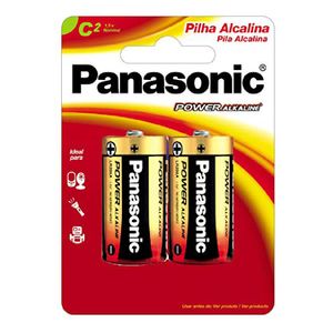 Pilha Alcalina Panasonic C Média 2X1