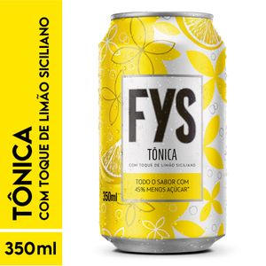 Água Tônica com Toque de Limão Siciliano FYs Lata 350ml