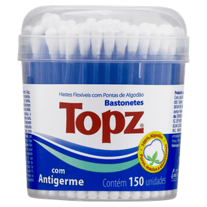 Hastes Flexíveis Topz Pote com 150 Unidades