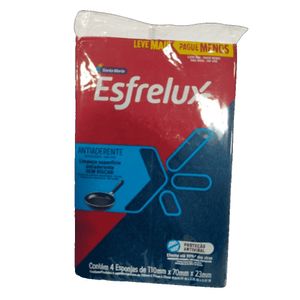 Esponja Antiaderente Esfrelux Santa Maria Pacote com 3 Unidades