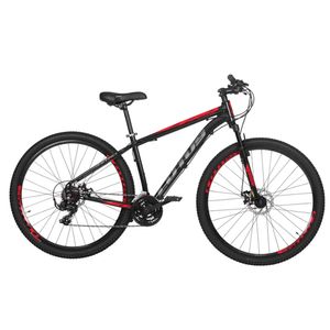 Bicicleta Cairu A29 Lotus Nitro 21 Marchas Preto e Vermelho