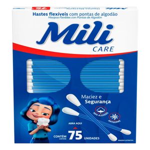Hastes Flexiveis Cotonetes Mili 75x1