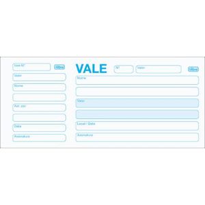 Bloco Vale com Canhoto 50 Folhas  Tilibra
