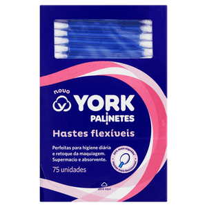 Hastes Flexíveis York Caixa com 75 Unidades