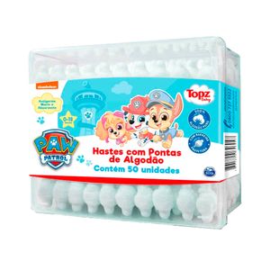 Hastes Flexíveis Topz Baby Patrulha Canina Caixa com 50 Unidades
