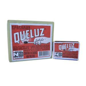 Fósforo Queluz Tradicional Pacote com 10 Caixas