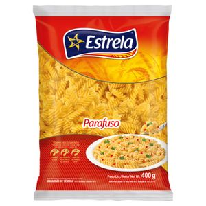 Macarrão de Sêmola Parafuso Estrela 400g