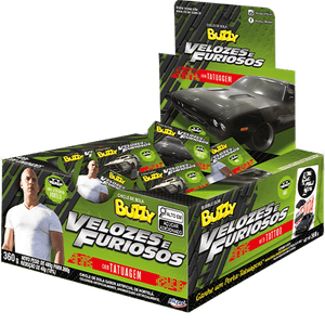 Chiclete Buzzy Velozes E Furiosos Hortelã 360G