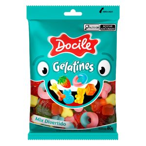 Bala Docile Gelatines Mix Divertido 80g