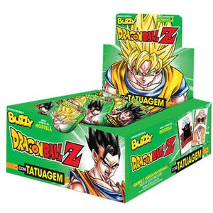 Chiclete Buzzy Dragon Ball Tatto Hortelã 360G