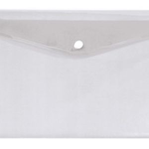 Pasta Envelope com Botão A4 Cristal