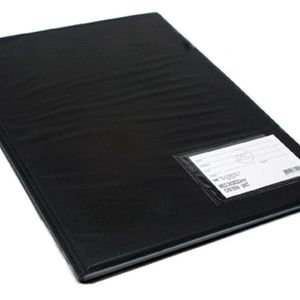 Pasta Catalógo Portifólio com 50 Envelopes Preta
