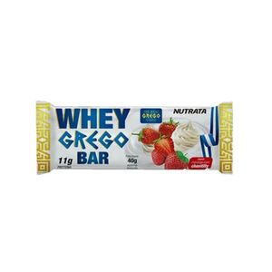 Barra de Proteína Nutrata Whey Grego Morango com Chantilly 40g