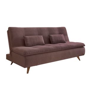 Sofá Cama 3 Lugares Reclinável Maíra Estrela Chocolate