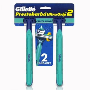 Aparelho de Barbear Prestobarba Ultragrip Pacote com 2 Unidades