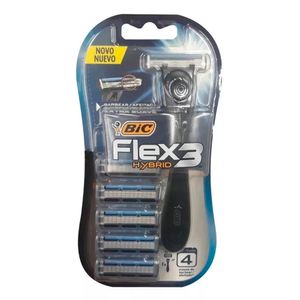 Aparelho para Barbear Descartável Men Flex3 Hybrid +5 Cargas