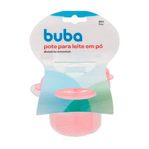 Pote Plástico para Leite em Pó Rosa Buba