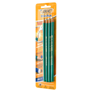 Lápis Preto HB nº 2 Bic Evolution 4 Unidades