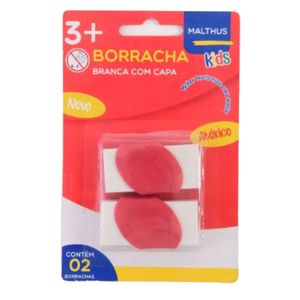 Borracha Branca com Capa Malthus Sortidas Combo com 2 Unidades