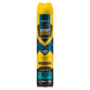 Desodorante Antitranspirante Aerosol Above Men Maxx Energy 250ml