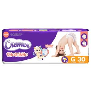 Fralda Cremer Roupinha Mega G 30 Unidades