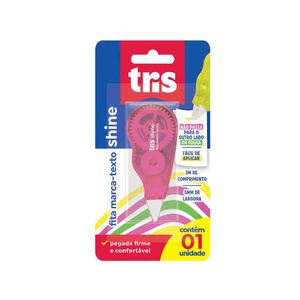 Marca Texto Em Fita Tris Shine Sortido Unidade