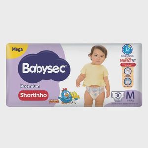 Fralda Babysec Shortinho Premium Mega M 34 Unidades