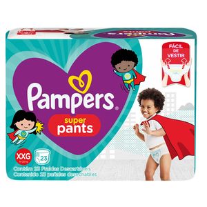 Fralda Descartável Infantil Pants Pampers Super XXG Pacote 23 Unidades