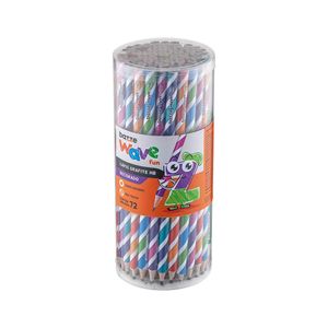Lápis Grafite Bazze Wave Redondo HB com 72x1