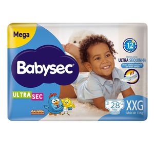 Fralda Descartável Babysec Mega Tamanho XXG 28x1