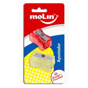 Apontador Simples Sortido Molin Combo com 2 Unidades