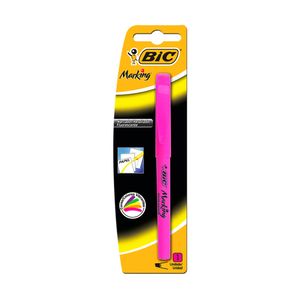 Marcador de Texto Fluorescente Rosa Bic