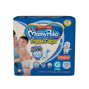 Fralda Mamypoko Fralda-Calça G 17 Unidades