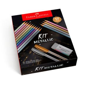 Kit Escolar Faber-Castell Metallic