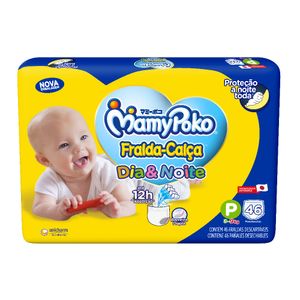 Fralda Descartável Calça Mamypoko Dia&Noite Mega Tamanho P 46x1