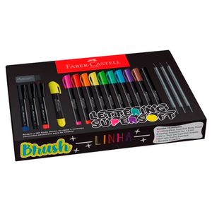 Kit Escolar Lettering Supersoft Faber-Castell