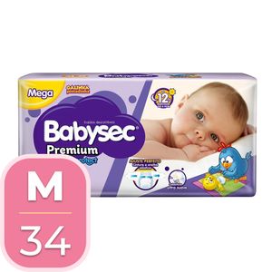 Fralda Babysec Premium Mega M 32 Unidades