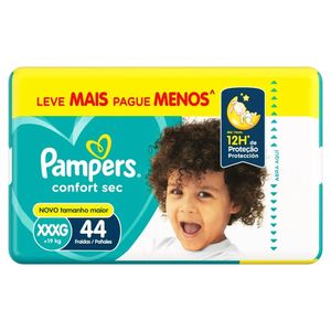 Fralda Descartável Pampers Confort Sec Super XXXG 44x1