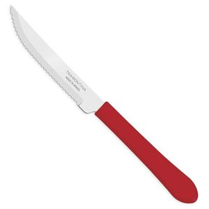 Faca Inox Churrasco Leme Vermelha