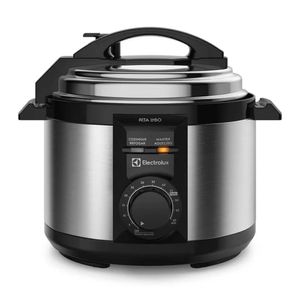 Panela de Pressão Elétrica Electrolux 3L Inox/Preta Efficient c/ Timer (PCE15)