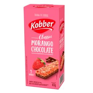 Barra de Cereal Sabor Morango e Chocolate 60g